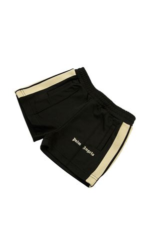 bermuda in tessuto nero PALM ANGELS KIDS | PGCL001S26FAB001110